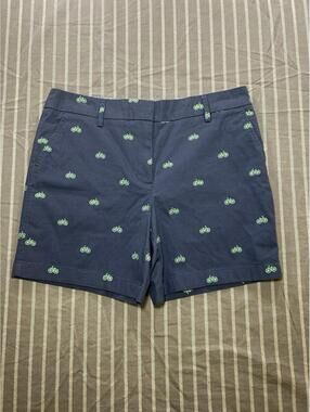 Cambridge Dry Goods Women’s Embroidered Bicycle Pattern Shorts SZ 6
